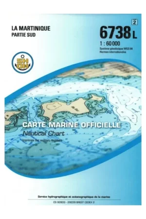 Carte SHOM 6738L - La Martinique - Partie Sud Seulement Aujourd'hui