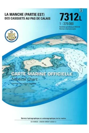 Dernier Modèle Carte SHOM 7312L - La Manche (Partie Est) - Des Casquets au Pas de Calais