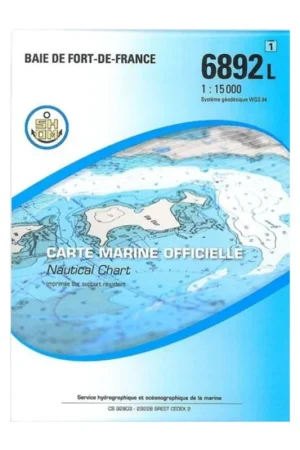 Livraison Express Carte SHOM 6892L - Baie De Fort-De-France