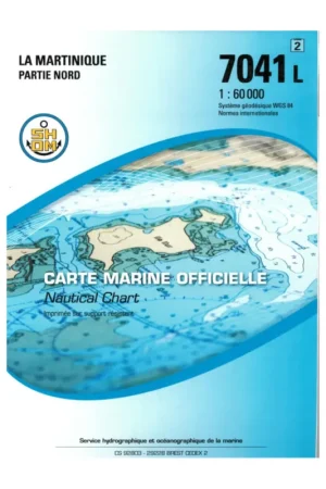 Nouvelle Collection Carte SHOM 7041L - Martinique Nord