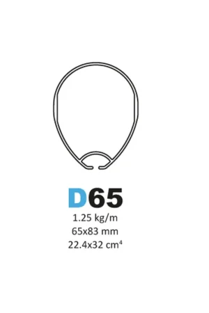 Mât droit Jouët 550 D65 Profil droit complet Remise