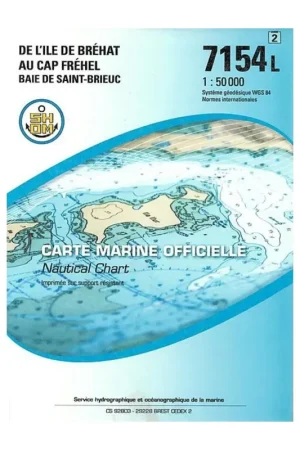Carte SHOM 7154L - De L’Île De Bréhat Au Cap Fréhel - Baie de Saint-Brieuc Jusqu'à Épuisement Des Stocks