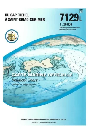 Carte SHOM 7129L - Du Cap Fréhel à Saint-Briac-sur-Mer Meilleure Vente