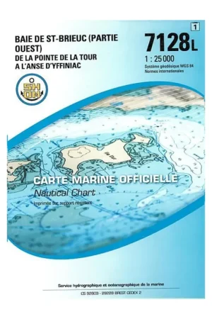 Dernière Chance Carte SHOM 7128L - Baie De Saint-Brieuc (Partie Ouest) - De La Pointe De La Tour À L’Anse D’Yffiniac