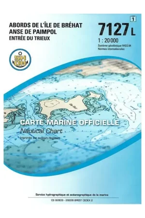 Carte SHOM 7127L - Abords De L'Île De Bréhat - Anse De Paimpol - Entrée Du Trieux Soldes