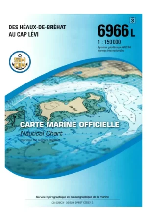 Carte SHOM 6966L - Des Héaux-de-Bréhat au Cap Lévi Dernière Chance