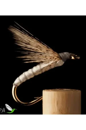 Offre Du Jour Mouche Noyée Soie Gris Perle Corzuno