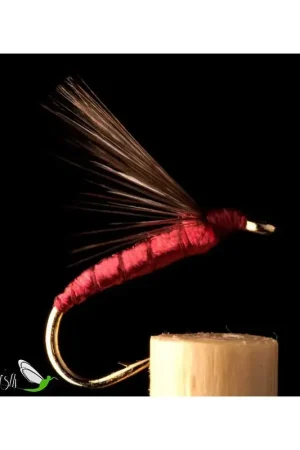 Acheter Direct Mouche Noyée Soie Vin Bordeaux