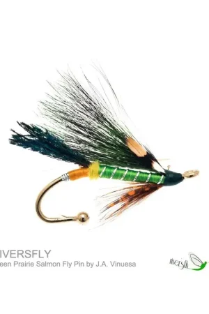 Broches Mouche Saumon Green Prairie Solde