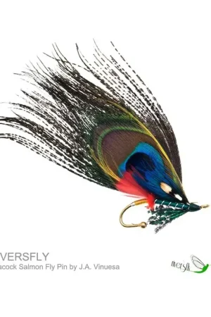 Broches Mouche Saumon Peacock Réduction