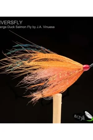 Authentique Mouche Saumon Orange Duck 2