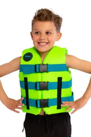 Promotion Saisonnière Gilet enfant ados Jobe Nylon 50N Vert citron