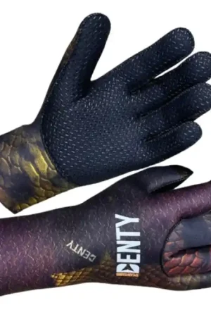 Offre Limitée Gants Denty Spearfishing Anaconda 3 mm - Marron Or
