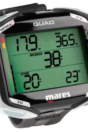 Ordinateur de Plongée Mares Quad Blanc Prix Choc