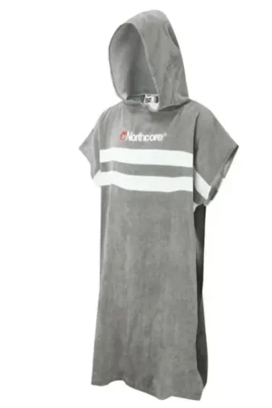 Poncho de bain Northcore Beach Basha Gris à rayure Acheter En Ligne