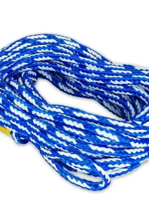 Dernière Chance Corde flottante bouée tractée Obrien 1-2 personnes Bleu Blanc