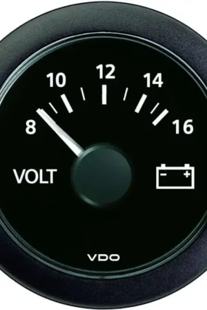 Afficheur VDO Voltmètres 12V - Ø52 mm - Noir Meilleure Vente
