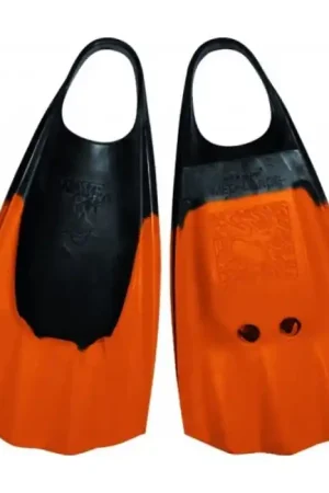 Authentique Palme bodyboard Wave Gripper SW Swim Fins|Orange/ Noir | S (35/36)