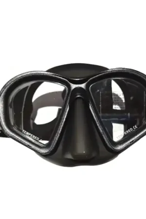 Paiement Sécurisé Masque de chasse sous marine en apnée Denty Spearfishing Noir