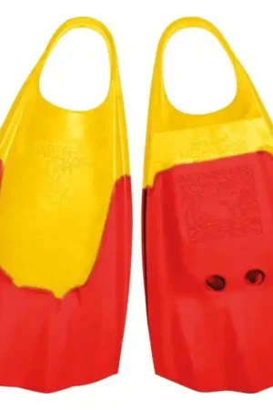 Acheter En Ligne Palme bodyboard Wave Gripper SW Swim Fins | Jaune/Rouge | M