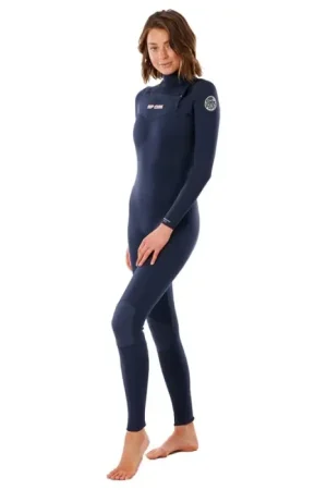 Usine Directe Combinaison femme Rip Curl Dawn patrol Performance 4/3 Front zip - Slate - 4