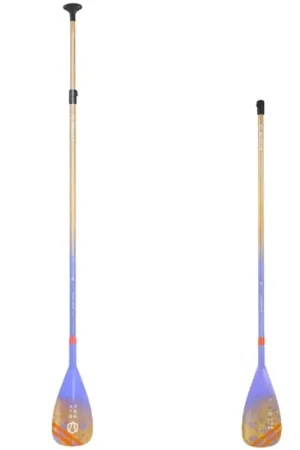 Pagaie SUP Aztron Phase 70% carbone Bamboo 2P Meilleur Choix