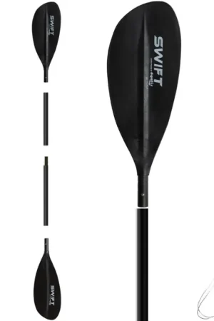 Expédition Rapide Pagaie kayak Egalis Swift - fibre carbone - 4 parties - 220 cm