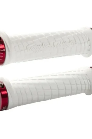 Kit poignées ODI Troy Lee Designs 130mm Blanc/Rouge Quantité Limitée