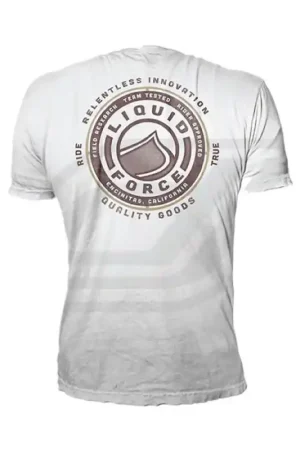 Meilleur Choix T-shirt Liquid Force rider tested white