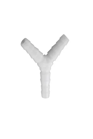 Usine Directe Y plastique 1/4'' X 1/4'' X 1/4'' en blanc