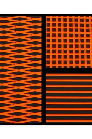 Tapis Hydro-Turf en rouleau 2 Tons Noir sur Orange Meilleure Vente