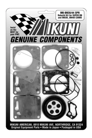 Kit reconditionnement carburateur origine Mikuni pour SBN 38/44/46 et 38i/40i series Prix Bas