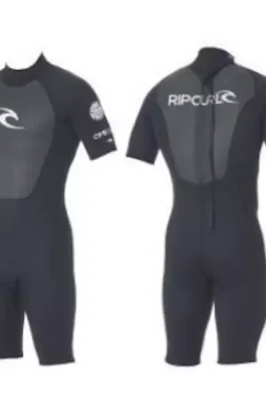 Combinaison Shorty OMEGA 2 mm Back Zip RIP CURL Noir Taille XL Top Vente