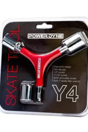 Remise Outil Roller POWERDYNE Skate Tool Y4 Noir/Rouge