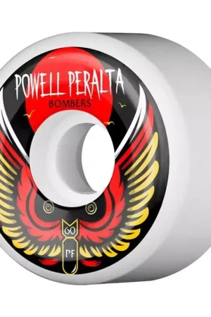 Roue Skateboard POWELL PERALTA Wheels Jeu De 4 Bomber Iii 60mm X 85a Wht Livraison Express