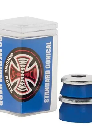 Bushing Skateboard INDEPENDENT Bushings Jeu De 4 Conical Medium Hard 92a Blue Promotion Saisonnière