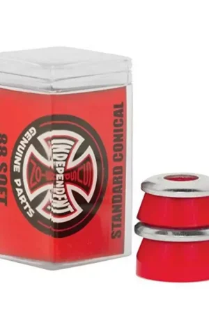 Offre Spéciale Bushing Skateboard INDEPENDENT Bushings Jeu De 4 Conical Soft 88a Red