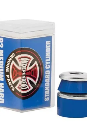 Retour Gratuit Bushing Skateboard INDEPENDENT Bushings Jeu De 4 Cylinder Medium Hard 92a Blu