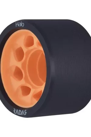 Roues Roller Derby RADAR WHEELS Halo 86A 59mmx38mm Orange Noire et orange Promotion