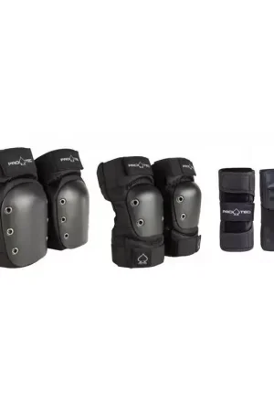 Offre Spéciale Set de protection PRO-TEC Street Gear Junior 3 Pack Black