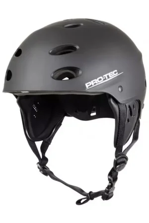 Retour Gratuit Casque Wakeboard, Kitesurf et Windsurf PRO-TEC Ace Wake Rubber Black