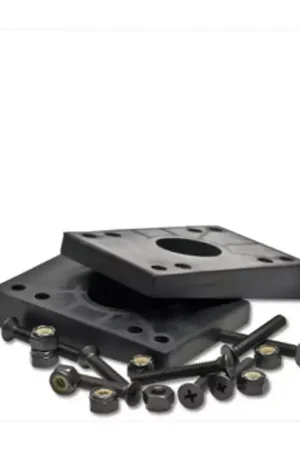 Longboards MINDLESS 2 Angled Risers and 8 Bolts Black Jusqu'à Épuisement Des Stocks