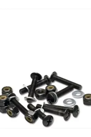 Usine Directe Longboards MINDLESS Drop Thru Bolts (Pack of 8) Black