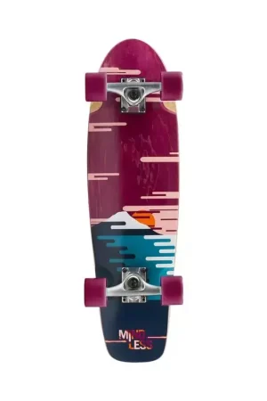 Super Prix Longboards MINDLESS Sunset Cruiser 28x 7.75 Burgundy