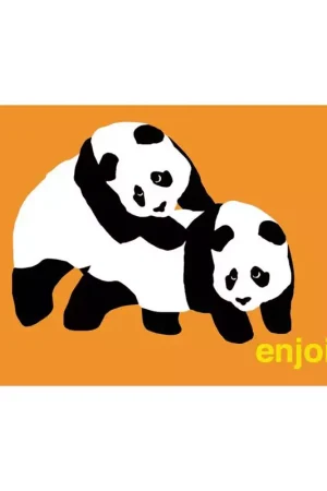 Promotion ENJOI banner piggyback panda Marque