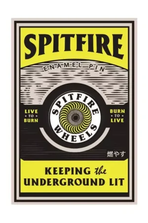 Promotion SPITFIRE pin og circle yellow Certifié