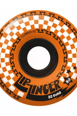 Roues skate KROOKED cruiser (jeu de 4) 58mmzip zinger 80d orange Offre Limitée