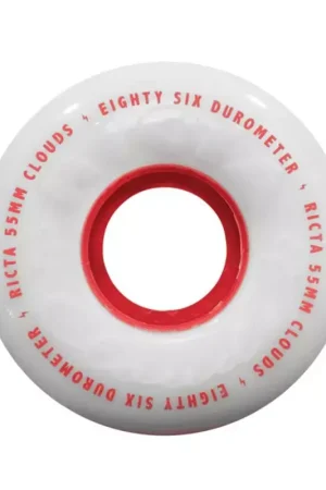 Roues skate RICTA (jeu de 4) 55mm clouds red 86a Satisfait Ou Remboursé