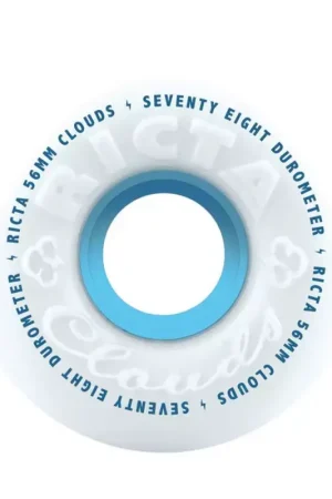 Produit De Marque Roues skate RICTA (jeu de 4) 56mm clouds 78a white 78a