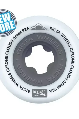 Offre Limitée Roues skate RICTA (jeu de 4) 56mm clouds chrome black 92a